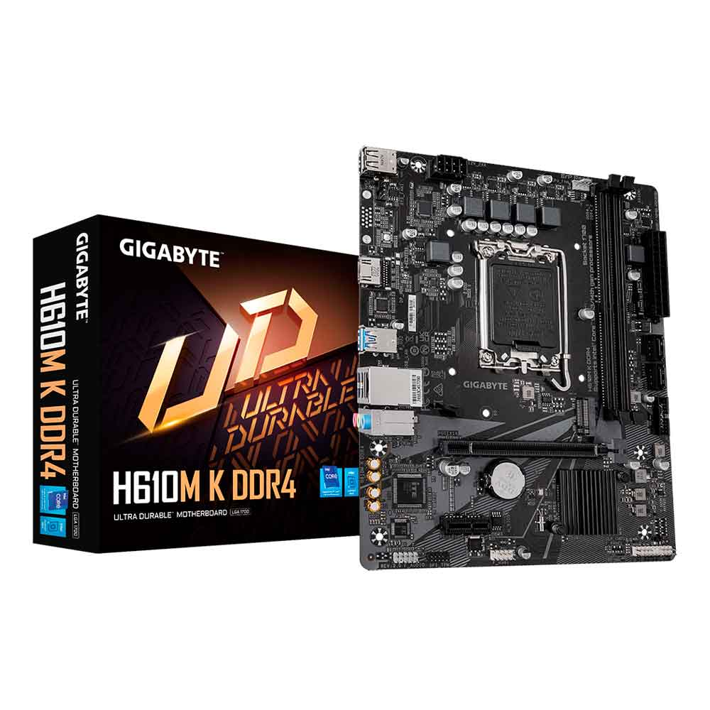 Imagem de PLACA MAE (INTEL) GIGABYTE H610M K DDR4 2.0 LGA1700 12� 13� E 14� GERACAO