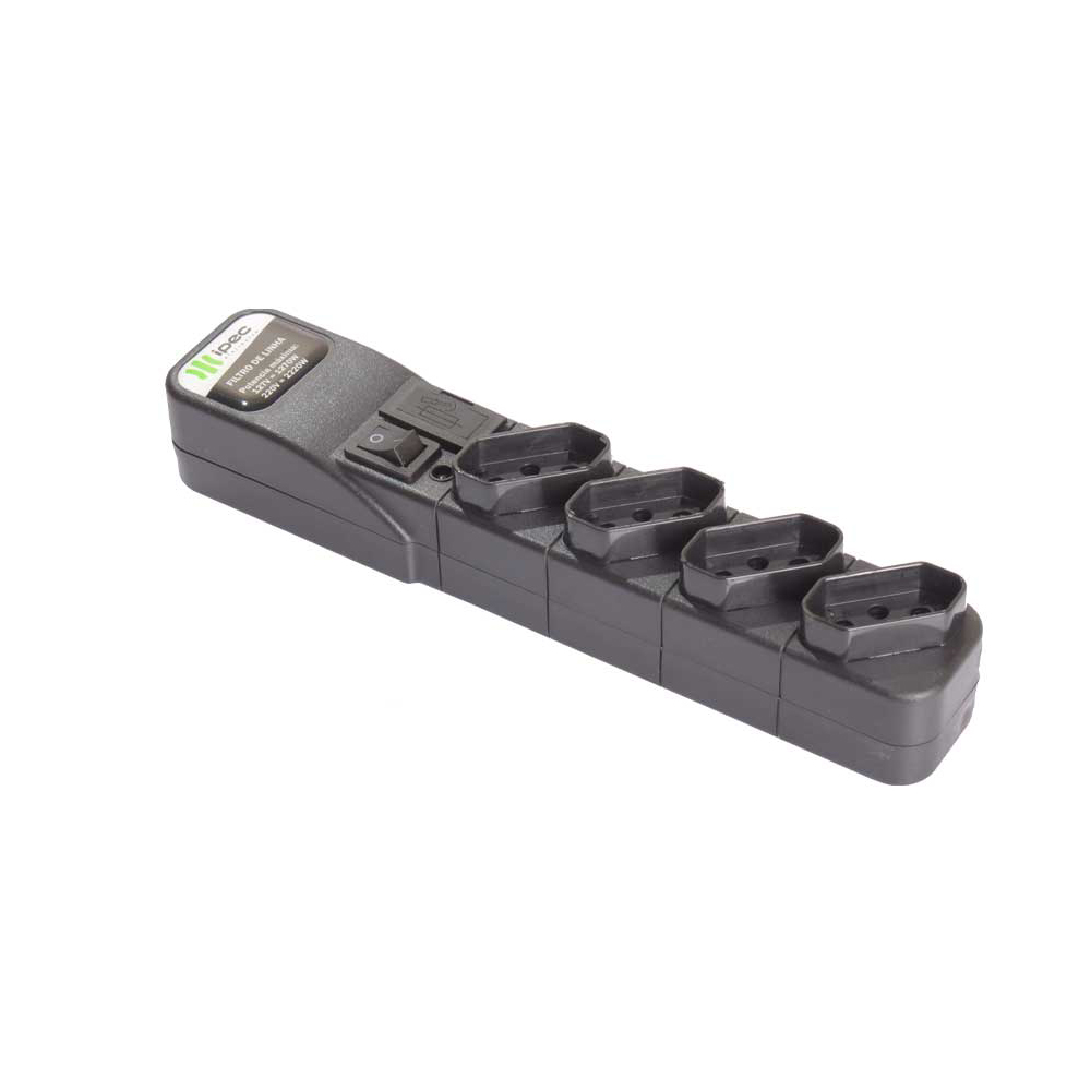 Mostrar detalhes de REGUA FILTRO DE LINHA 4 TOMADAS PT PRETO CABO DE 1,10M - A2261 - IPEC Imagem de REGUA FILTRO DE LINHA 4 TOMADAS PT PRETO CABO DE 1,10M - A2261 - IPEC