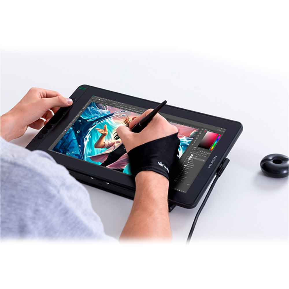 Imagem de MESA DIGITALIZADORA GS1331-K HUION KAMVAS COM SUPORTE - TAMANHO 13", TELA FULL HD (COR PRETO)