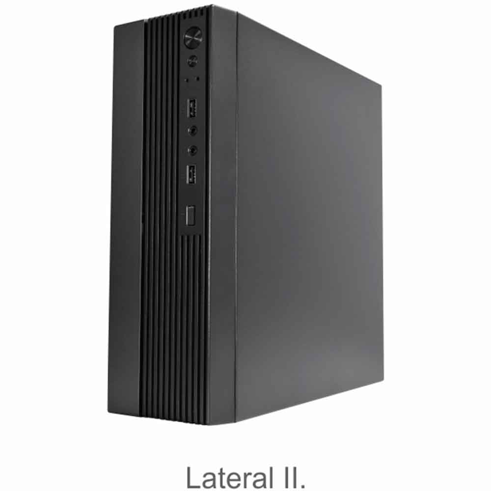 Imagem de GABINETE SLIM MICRO ATX K-MEX GM-02CK PRETO C/FONTE C/2 USB + HD AUDIO C/CABO