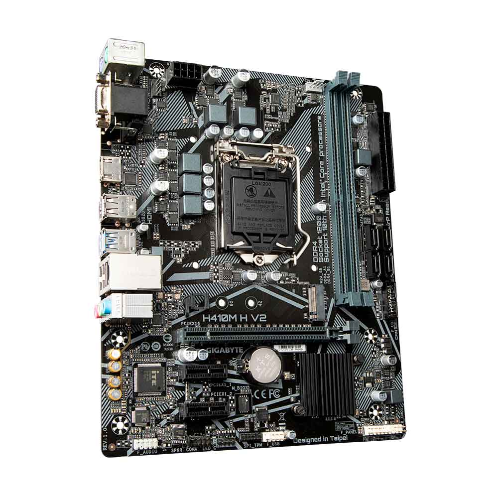 Imagem de PLACA MAE (INTEL) GIGABYTE H410M H V2 1.7 DDR4 LGA 1200 10ª GERACAO