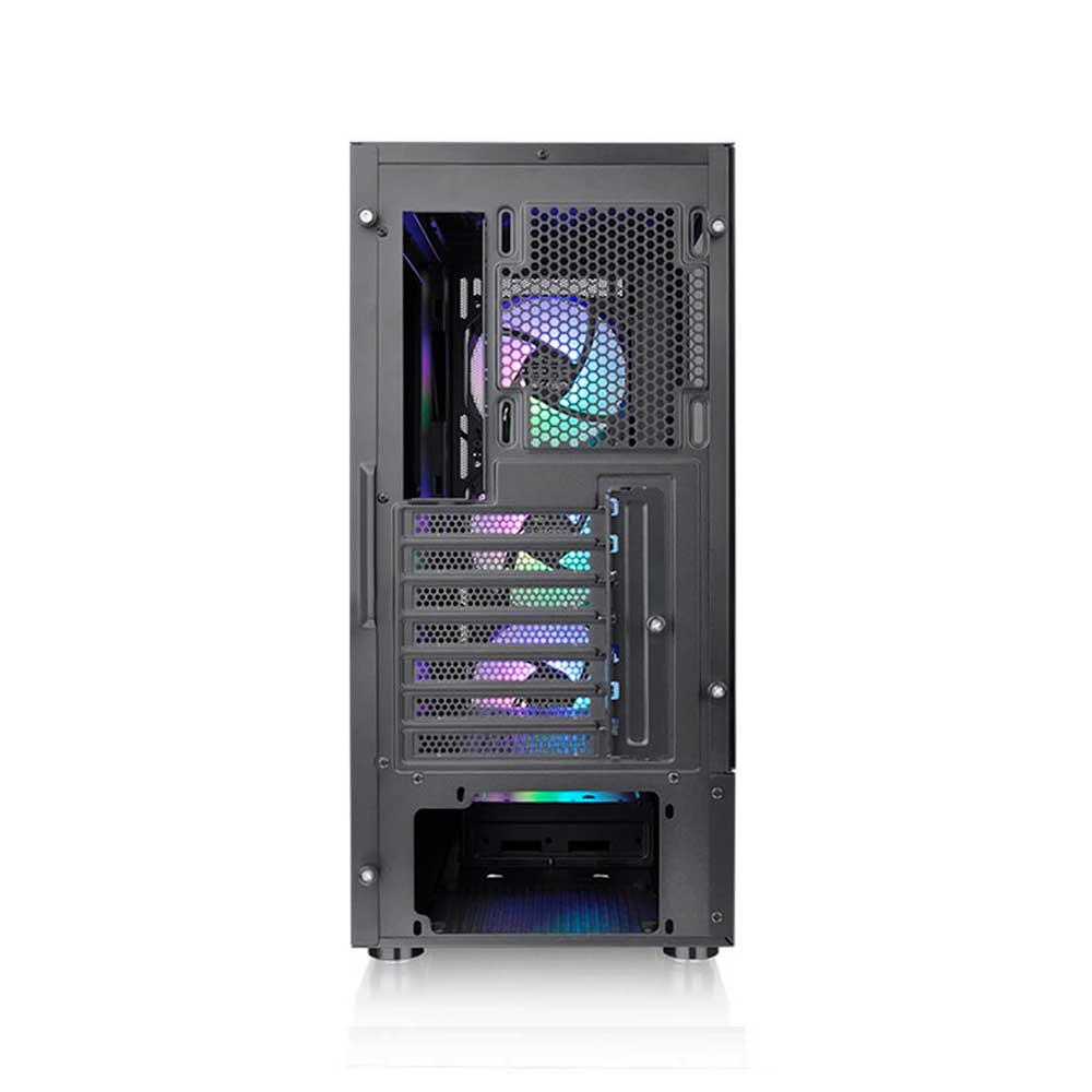 Imagem de GABINETE GAMER THERMALTAKE S200TG ARGB MID T. TGLASS BLACK C/ FONTE  650W - CA-3X2-65M1WZ-00