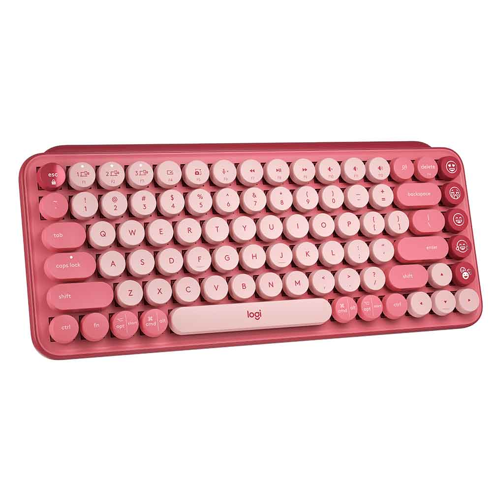 Imagem de TECLADO MECANICO LOGITECH POP KEYS SEM FIO ROSA  - 920-010712