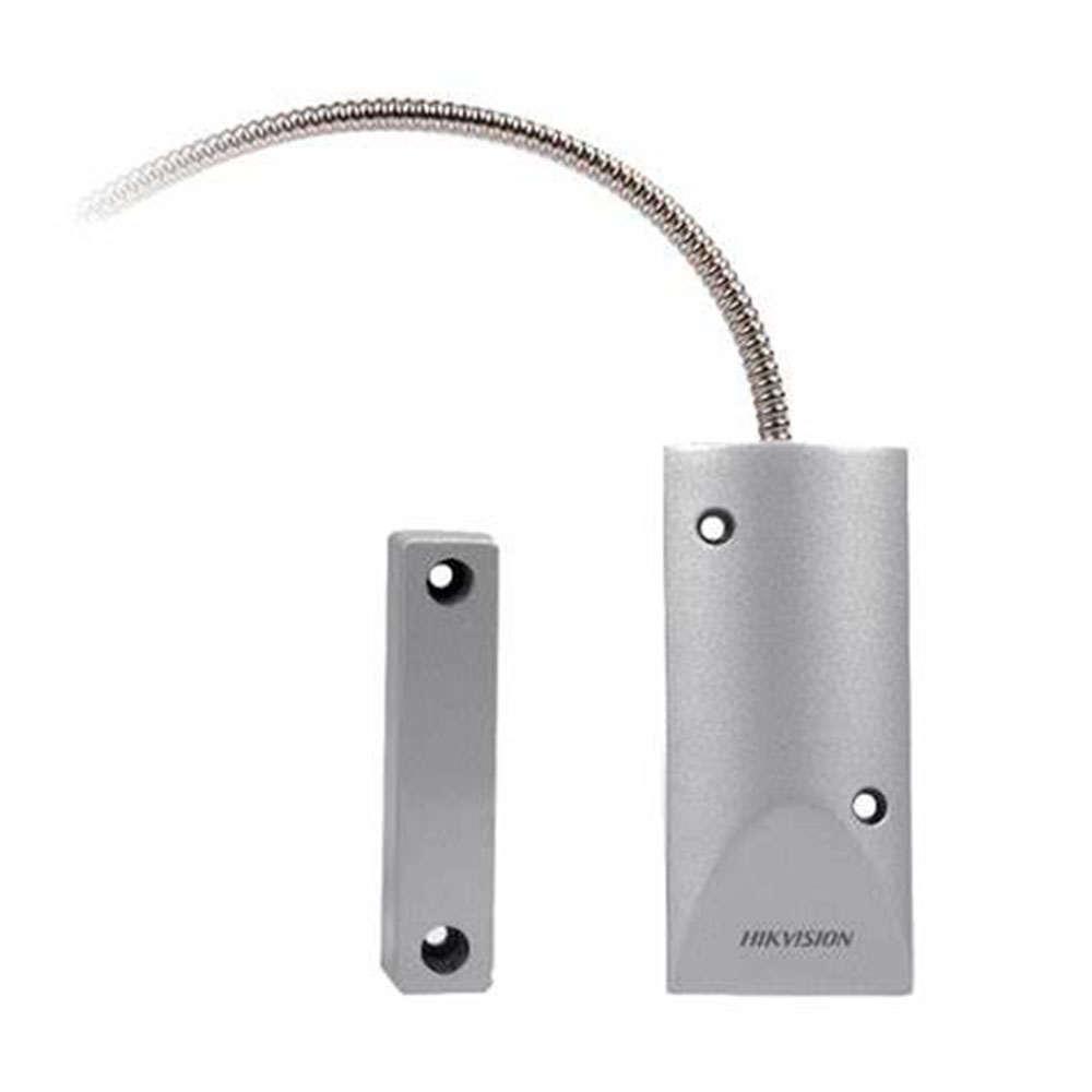 Imagem de 44178 SENSOR MAGNETICO DE ACO SOBREPOR COM FIO PARA PORTA ACO E DE ENROLAR DS-PD1-MC-RS HIKVISION
