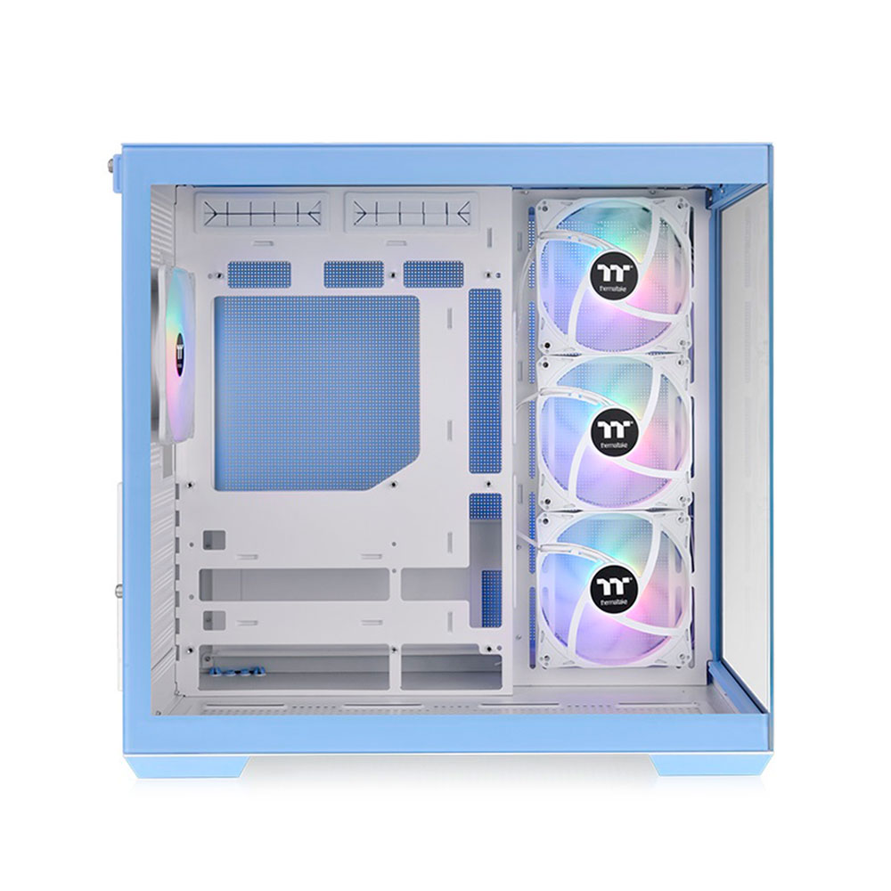 Imagem de GABINETE GAMER THERMALTAKE  VIEW 380 TG ARGB HYDRANGEA BLUE 4 FANS 120MM - CA-1Z2-00MFWN-00