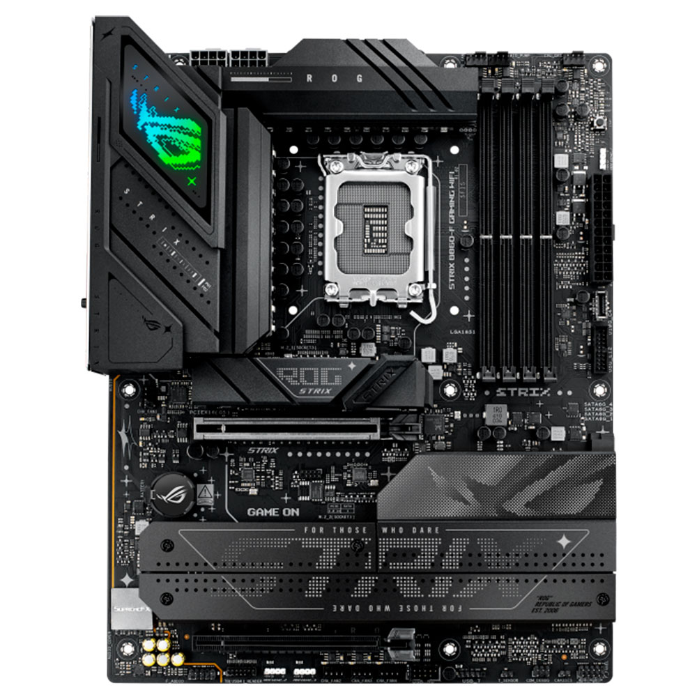 Imagem de PLACA MAE (INTEL) ASUS PRIME ROG STRIX B860-F GAMING WIFI DDR5 LGA1851 ULTRA PROCESSORS