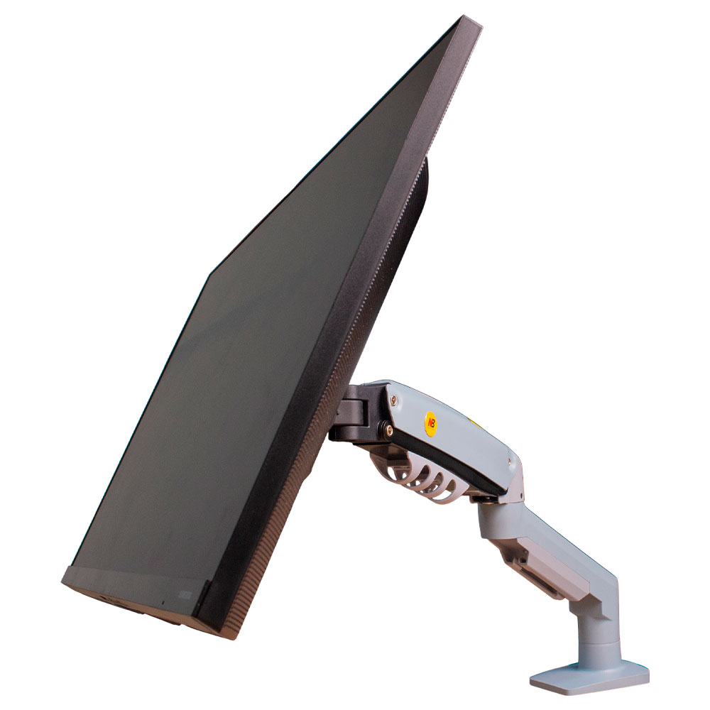 Imagem de SUPORTE MONITOR NORTH BAYOU PISTAO A GAS MORSA 17" A 30" CINZA - NB-F80-XV