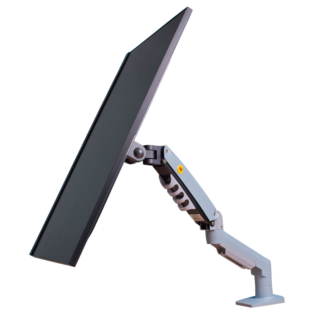 Imagem de SUPORTE MONITOR NORTH BAYOU PISTAO A GAS MORSA 17" A 30" CINZA - NB-F80-XV