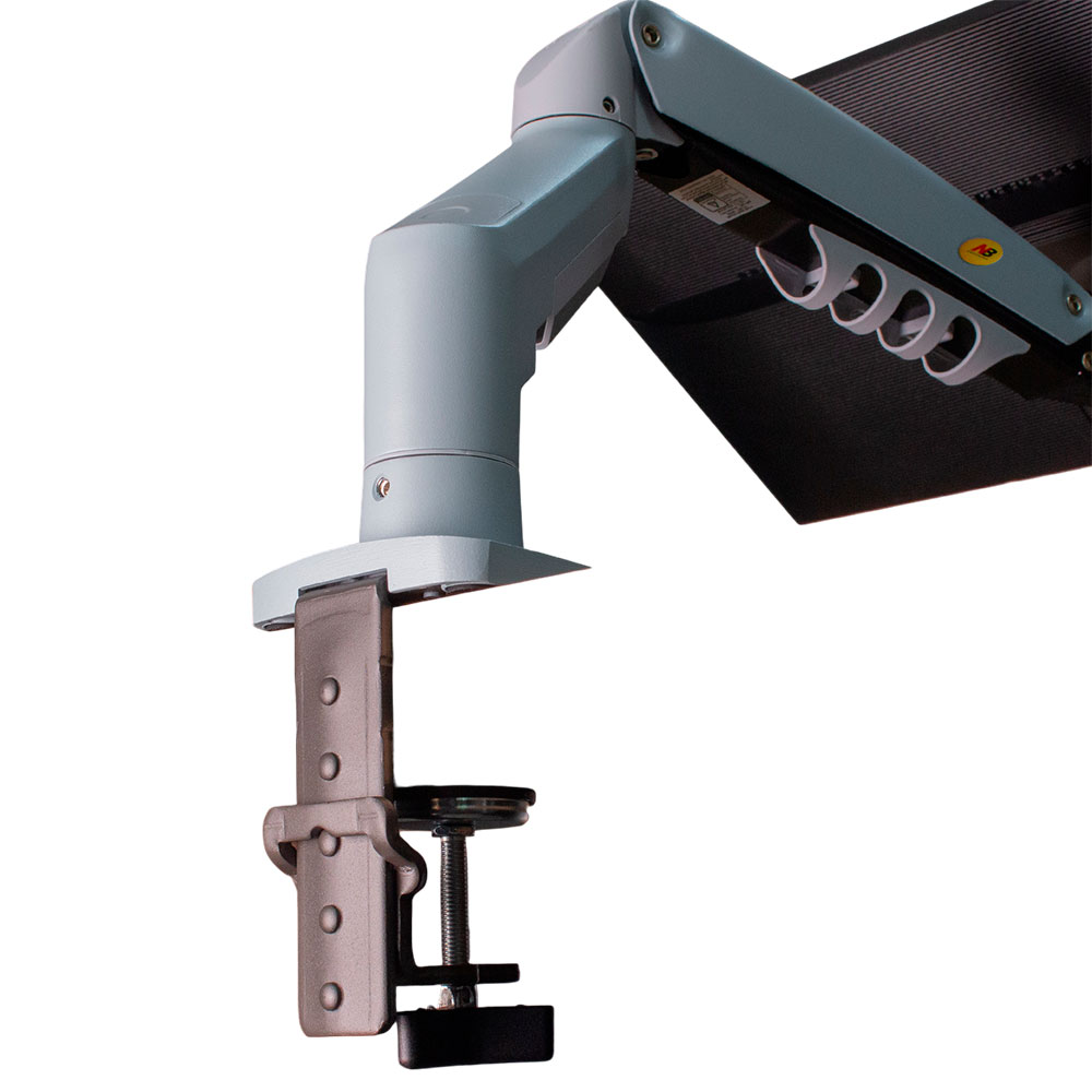 Imagem de SUPORTE MONITOR NORTH BAYOU PISTAO A GAS MORSA 17" A 30" CINZA - NB-F80-XV