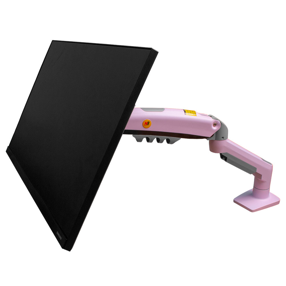 Imagem de SUPORTE MONITOR NORTH BAYOU PISTAO A GAS MORSA 17" A 30" ROSA - NB-F80-XJ