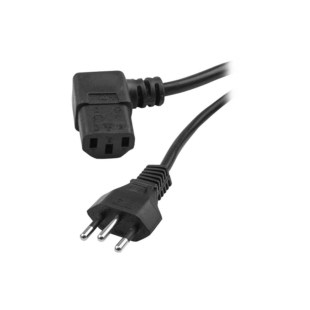 Imagem de CABO DE FORCA TRIPOLAR 10A 90° 1,50 METROS GREEN - 018-1800