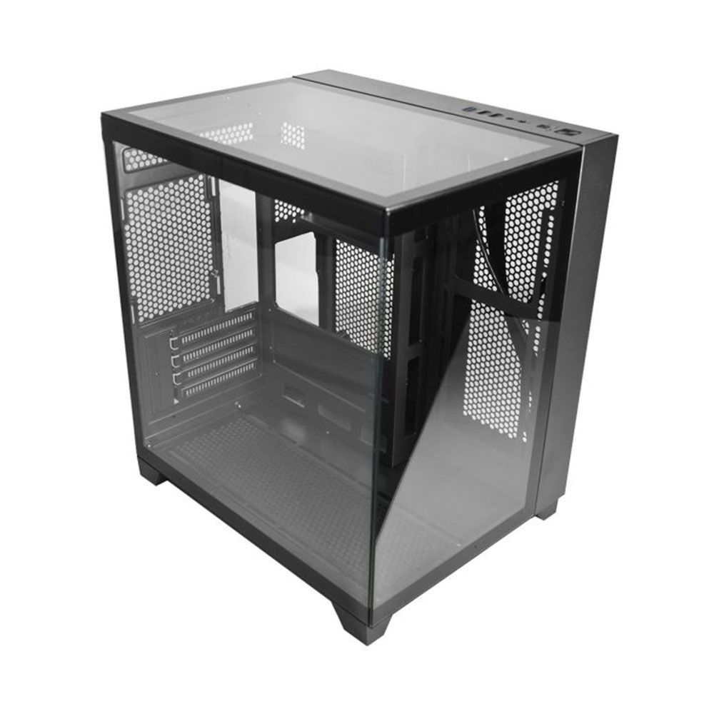 Imagem de GABINETE GAMER K-MEX AQUARIO CG-0725 VISAO PRETO MICRO ATX SEM FAN