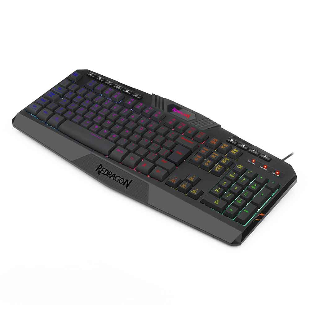 Imagem de TECLADO REDRAGON MEMBRANA GAMER HARPE 2 RGB PRETO K503RGB