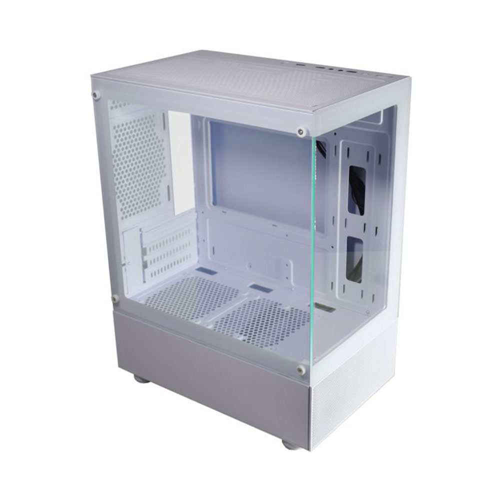 Imagem de GABINETE GAMER K-MEX AQUARIO CG-W1TW MEDUSA BRANCO MICRO ATX SEM FAN