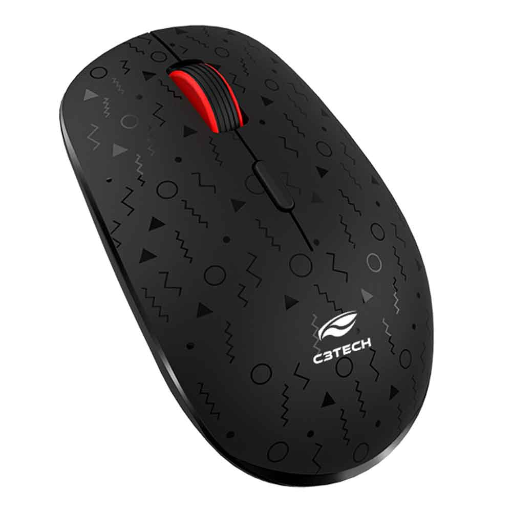 Imagem de MOUSE C3TECH SEM FIO RECARREGAVEL M-W90BK PRETO