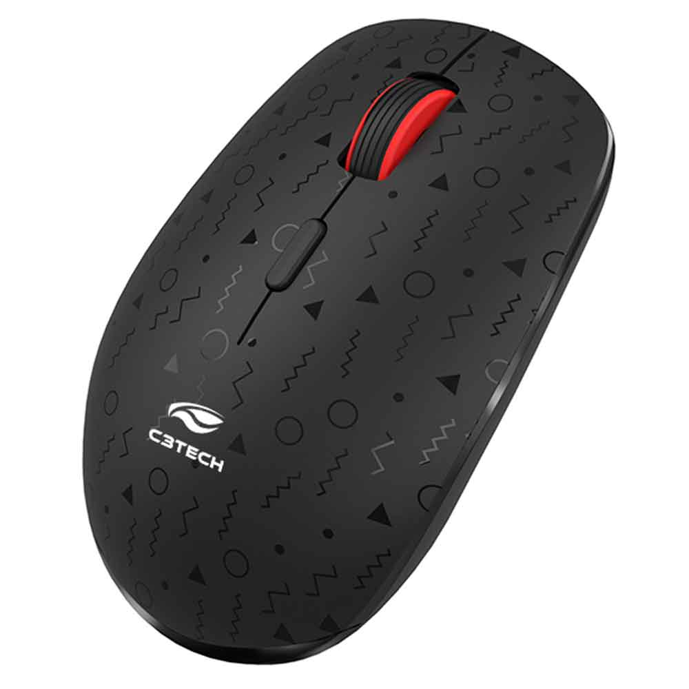 Imagem de MOUSE C3TECH SEM FIO RECARREGAVEL M-W90BK PRETO