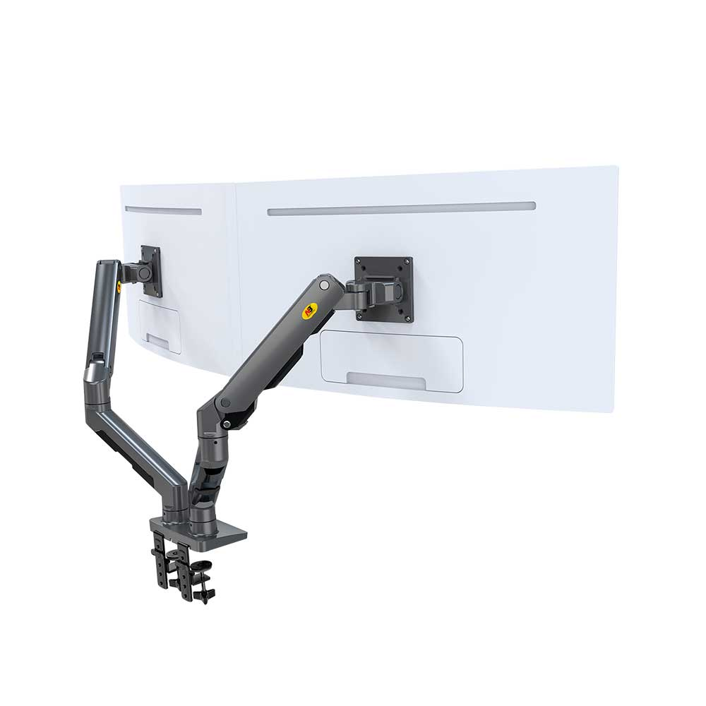 Imagem de SUPORTE MONITOR NORTH BAYOU GIRATORIO PARA 2 MONITORES COM BRACO MECANICO 22" A 32" - NB-G75