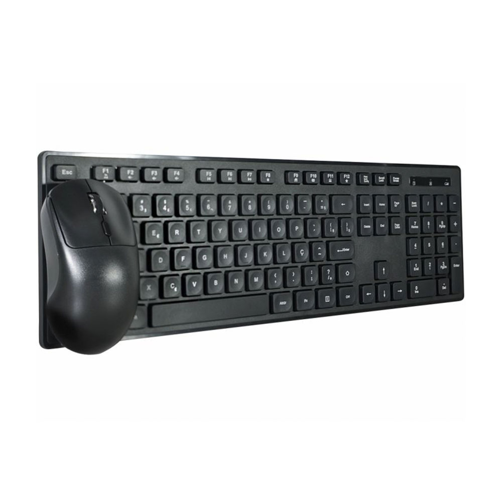 Imagem de KIT MOUSE E TECLADO K-MEX SEM FIO KA-6039 PRETO - B2KA60390010B0X