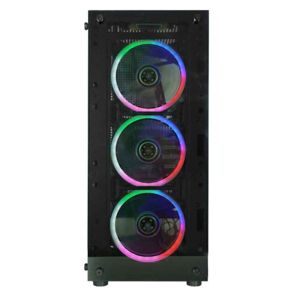 Imagem de GABINETE GAMER K-MEX CG-30C5 PRETO COM COOLER PAINEL DE VIDRO