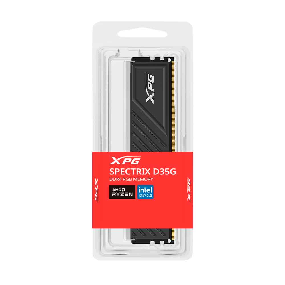 Imagem de MEMORIA ADATA XPG SPECTRIX D35G 8GB DDR4 3200MHZ CL16 RGB DESKTOP - AX4U32008G16A-SBKD35G