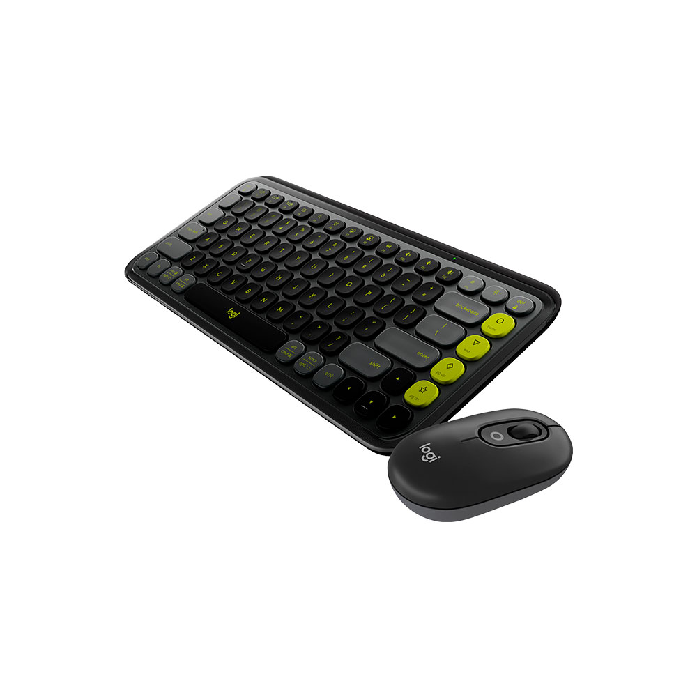 Imagem de KIT MOUSE E TECLADO LOGITECH POP ICON SEM FIO GRAFITE - 920-013056