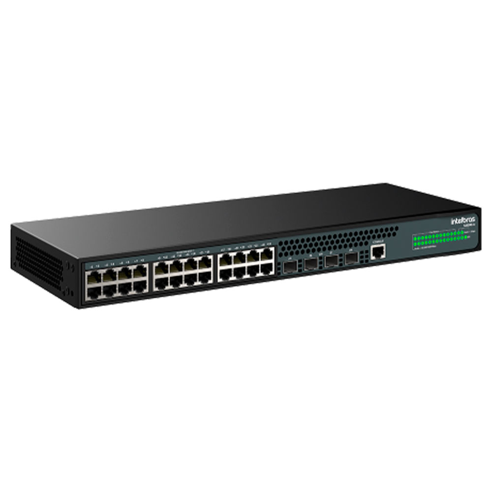 Imagem de SWITCH INTELBRAS GERENCIAVEL 24 PORTAS GIGABIT COM 4 PORTAS SFP S2328G-A - 4760106