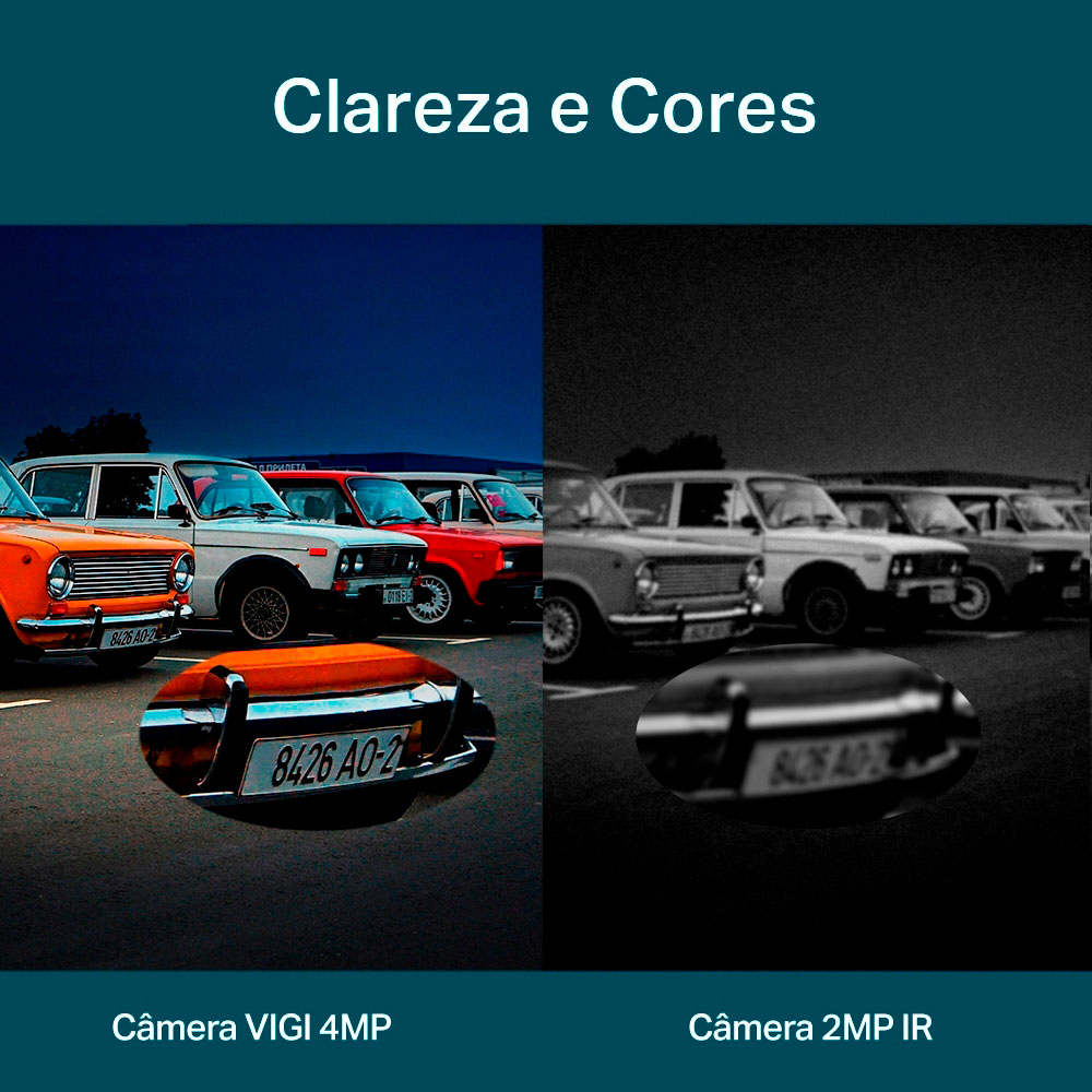 Imagem de CAMERA IP EXTERNA BULLET 4MP VIGI C340(2.8MM) COLORIDA IA POE TPLINK TPN0407