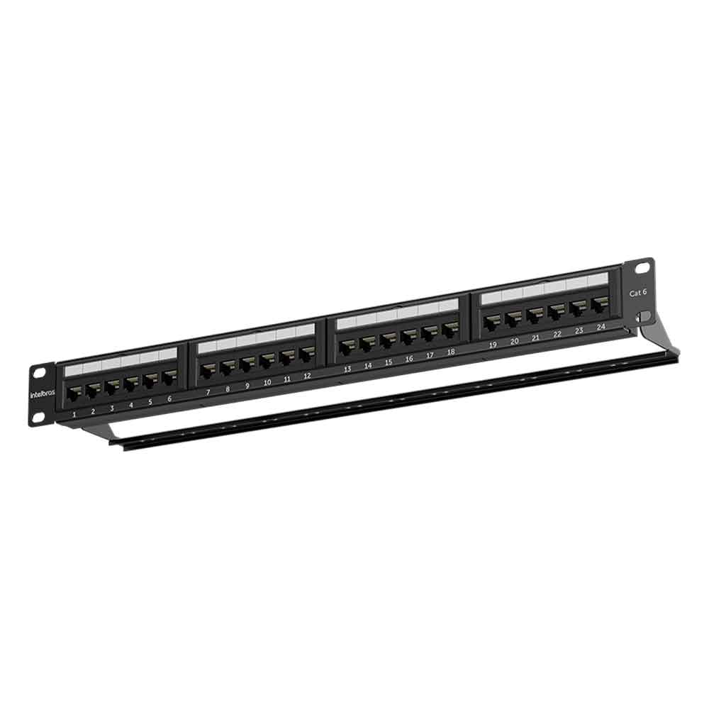 Imagem de PATCH PANEL INTELBRAS IMPACT LAN CAT5E PP524 4770037