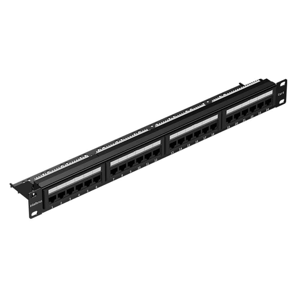 Imagem de PATCH PANEL INTELBRAS IMPACT LAN CAT5E PP524 4770037