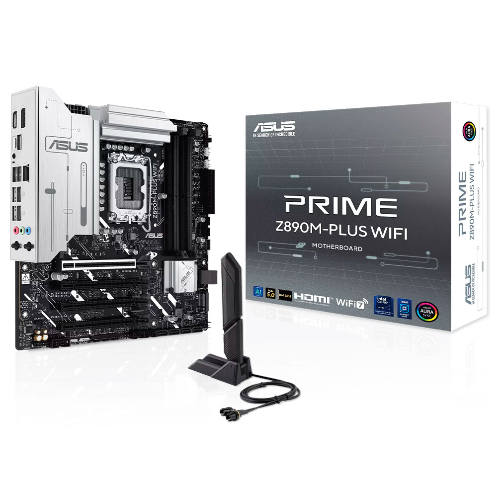 Imagem de PLACA MAE (INTEL) ASUS PRIME Z890M-PLUS WIFI DDR5 LGA1851 ULTRA PROCESSORS