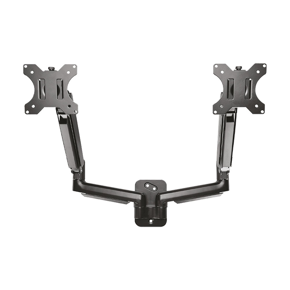 Imagem de SUPORTE MONITOR COM PISTAO A GAS DE PAREDE PARA 2 MONITORES 10" A 35" PIX - 079-0091