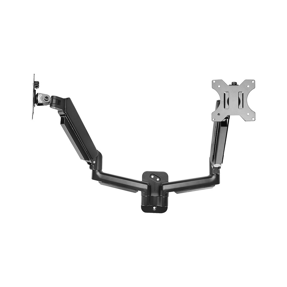 Imagem de SUPORTE MONITOR COM PISTAO A GAS DE PAREDE PARA 2 MONITORES 10" A 35" PIX - 079-0091