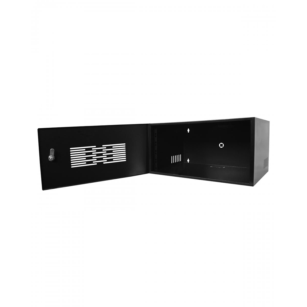 Imagem de MINI RACK MAX ELETRON 19 POL 5U X 350MM PORTA PERFURADA PRETO - 5412 (MONTADO)