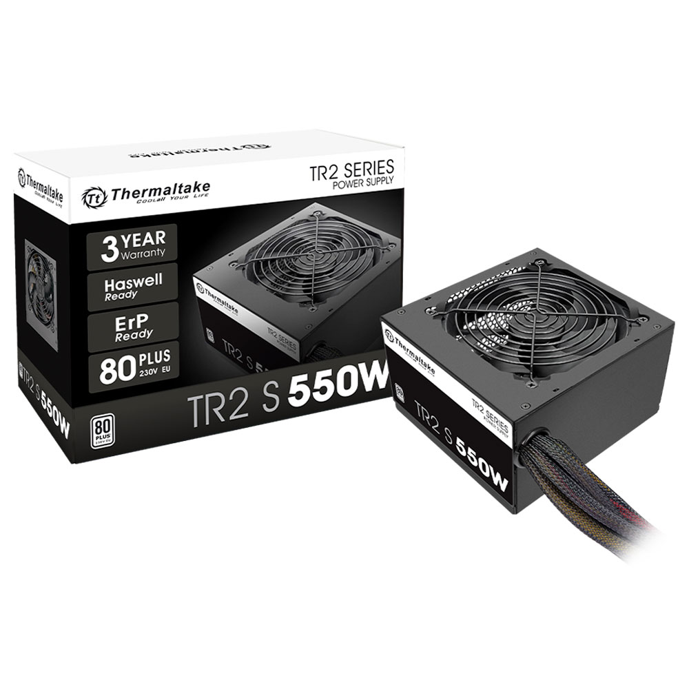 Imagem de FONTE DE ALIMENTACAO THERMALTAKE 550W TR2 S 80 PLUS ATX 3.0 - PS-TRS-0550NNFAWB-1
