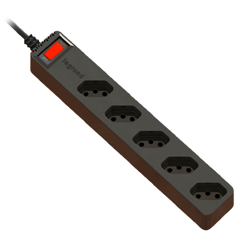 Imagem de FILTRO DE LINHA CLAMPER C/ PROTETOR DE SURTOS 127/220V 5 PIAL  PRETO - 30449