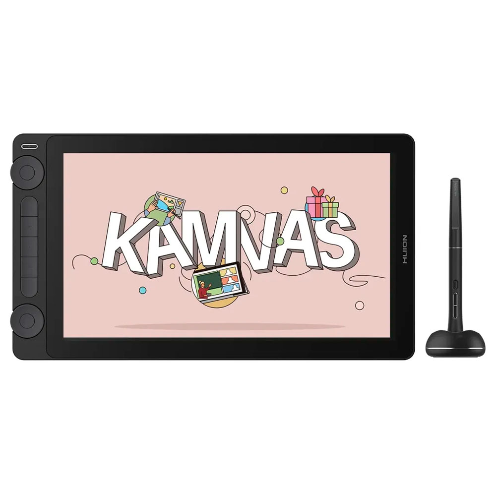 Imagem de MESA DIGITALIZADORA GS1333-K HUION KAMVAS GEN 3 COM SUPORTE 13" FULL HD (COR PRETO)