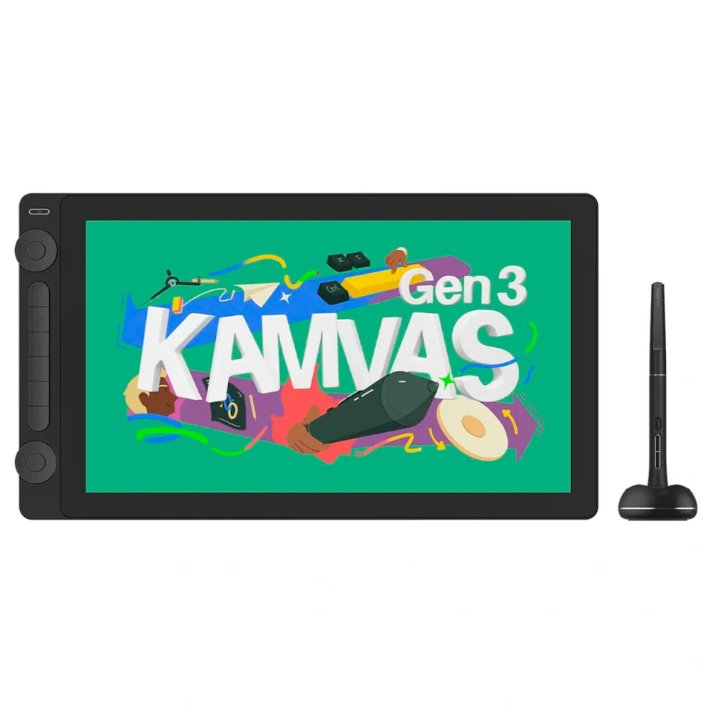 Imagem de MESA DIGITALIZADORA GS1563 HUION KAMVAS GEN 3 16" QHD 2,5K