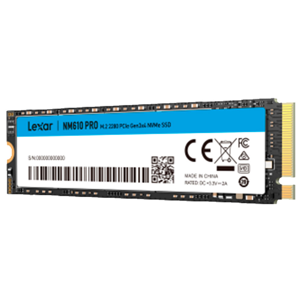Imagem de SSD LEXAR NM610 PRO 500GB M.2 2280 NVME PCIE - LNM610P500G-RNNNG