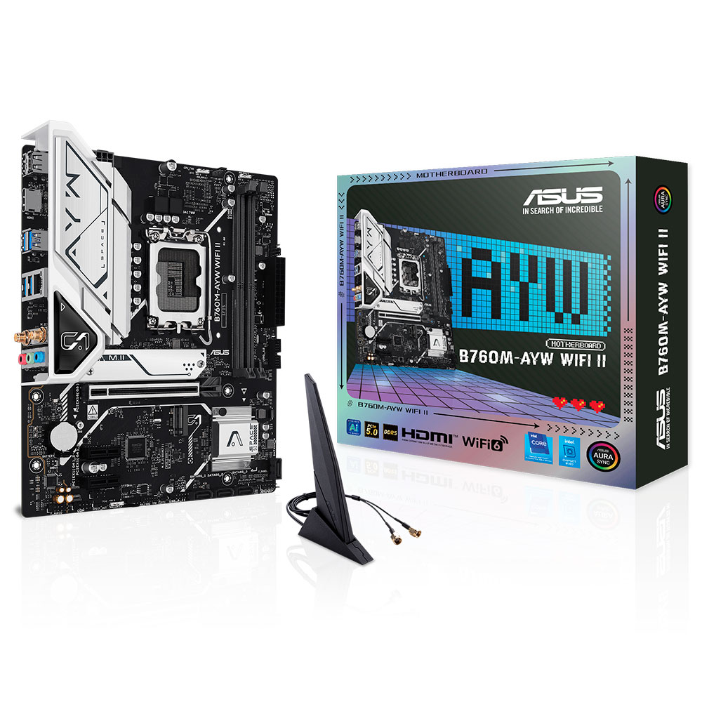 Imagem de PLACA MAE (INTEL) ASUS B760M-AYW WIFI II DDR5 LGA1700 12° 13° E 14° GERACAO