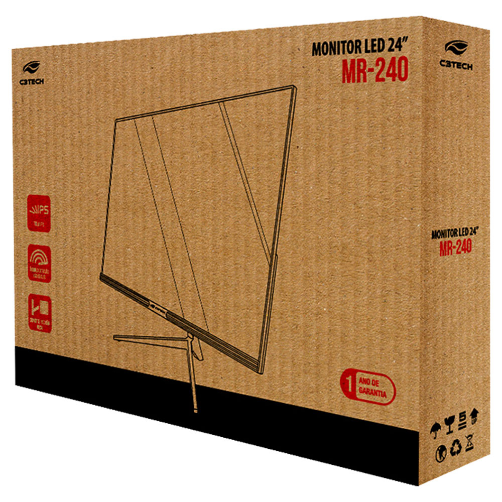 Imagem de MONITOR LED 24" C3TECH MR-240BK FULL HD / VESA / VGA / HDMI / 100HZ / 5MS PRETO