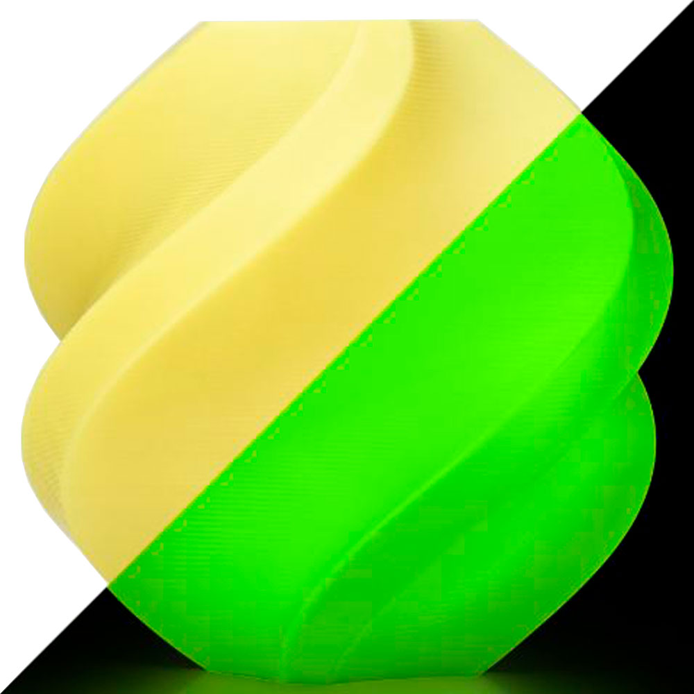 Imagem de FILAMENTO BAMBU LAB PLA GLOW - GLOW YELLOW COM CARRETEL, 1,75MM -  A12-Y0-1.75-1000-SPL