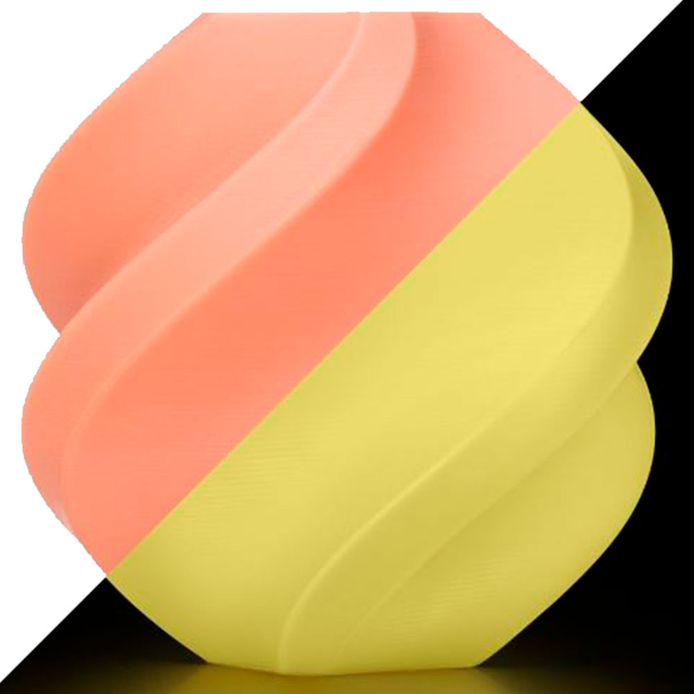 Imagem de FILAMENTO BAMBU LAB PLA  GLOW - GLOW ORANGE COM CARRETEL, 1,75MM -  A12-A0-1.75-1000-SPL