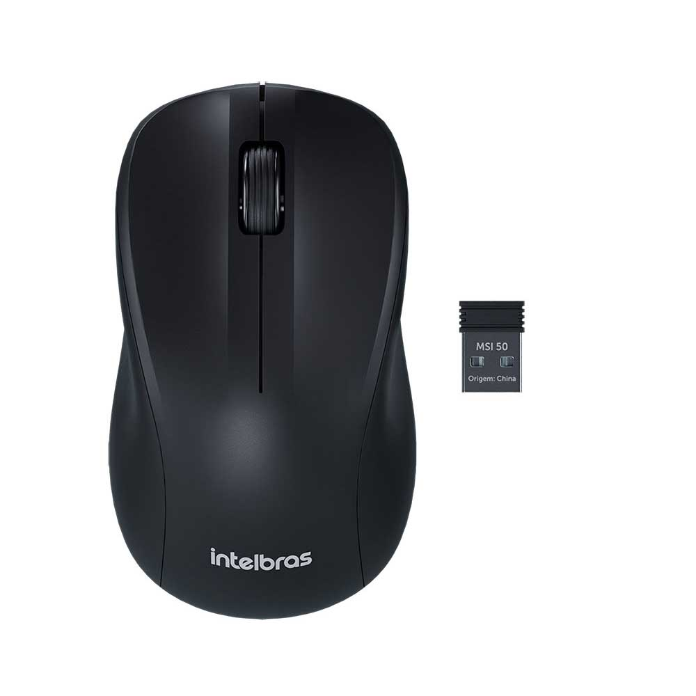 Imagem de MOUSE INTELBRAS MSI50 SEM FIO PRETO BLISTER - 4290009