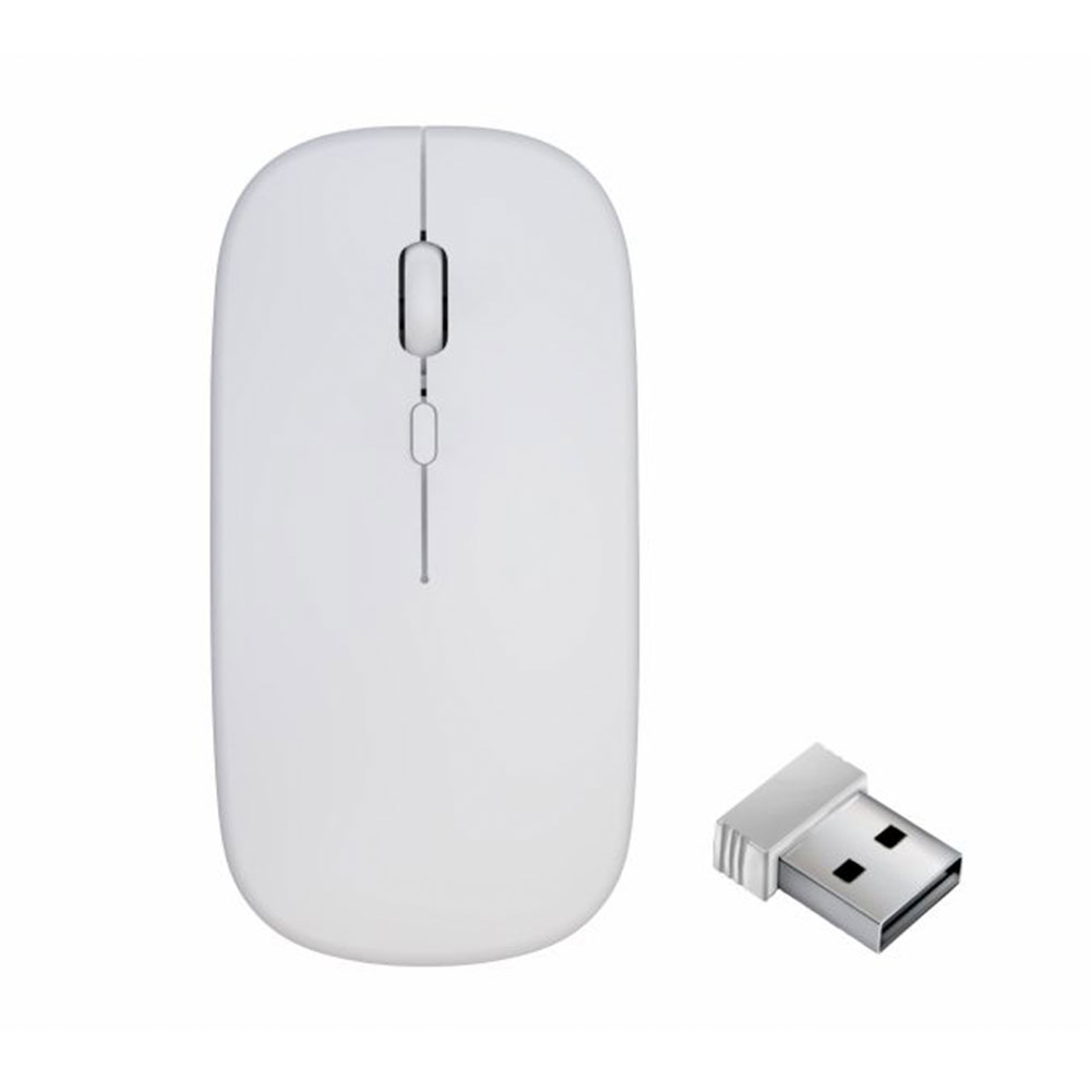 Imagem de MOUSE K-MEX MAA7W4 SEM FIO RECARREGAVEL BRANCO DPI 1600