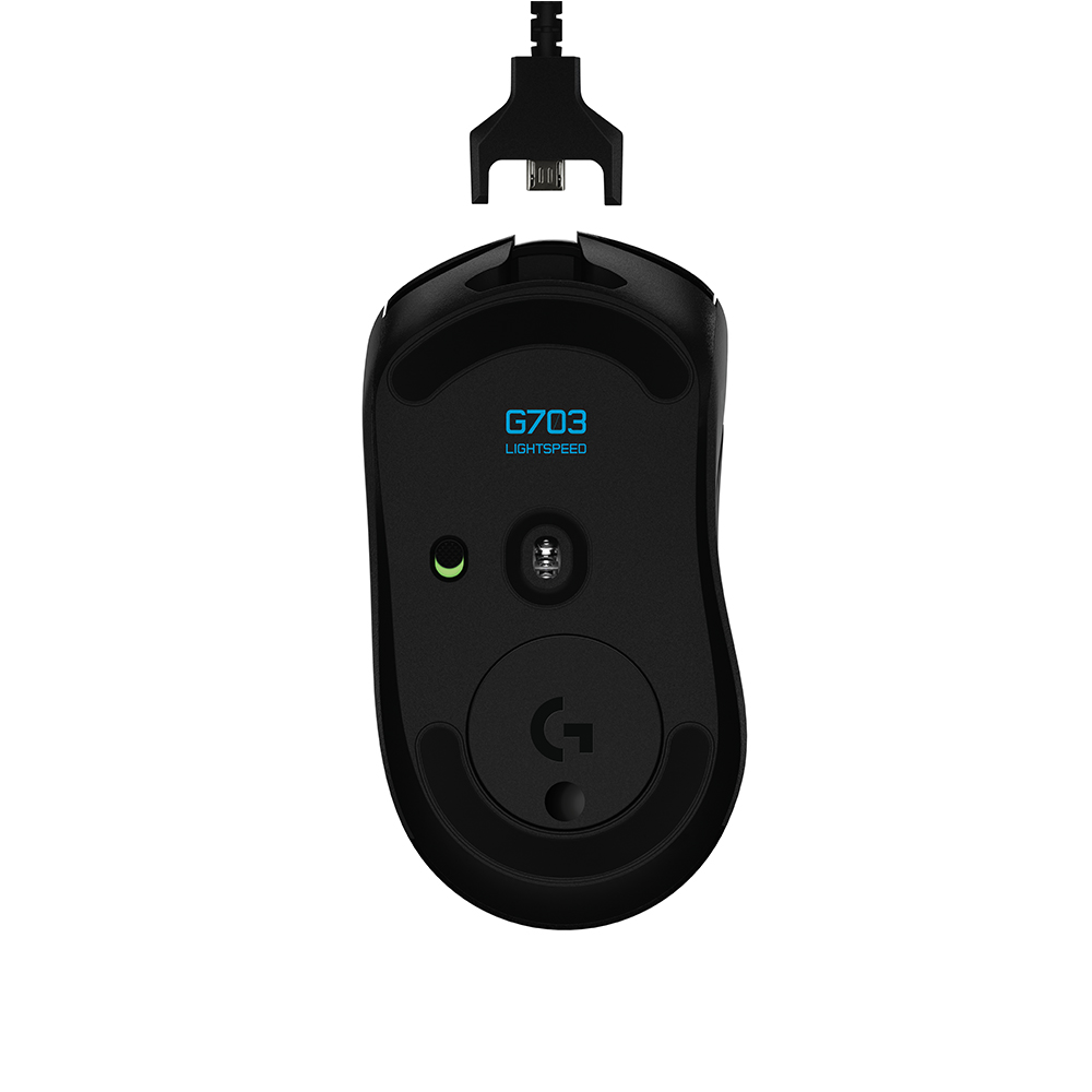 Imagem de MOUSE LOGITECH GAMER G703 HERO LIGHTSPEED SEM FIO PRETO - 910-005639