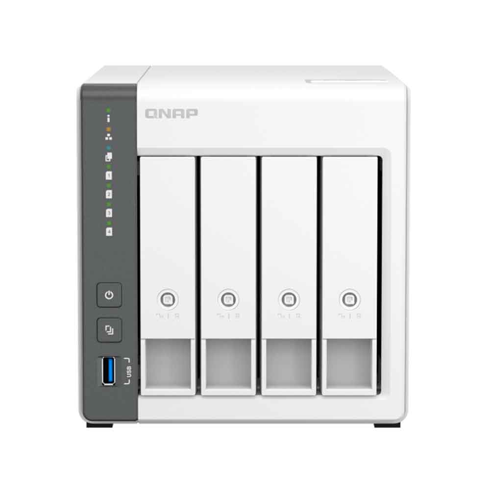 Imagem de STORAGE NAS QNAP 4 BAIAS ARM CORTEX-A55 4 CORE, 2.0GHZ, 4GB, 1x GBE LAN TORRE - TS-433-4G-US