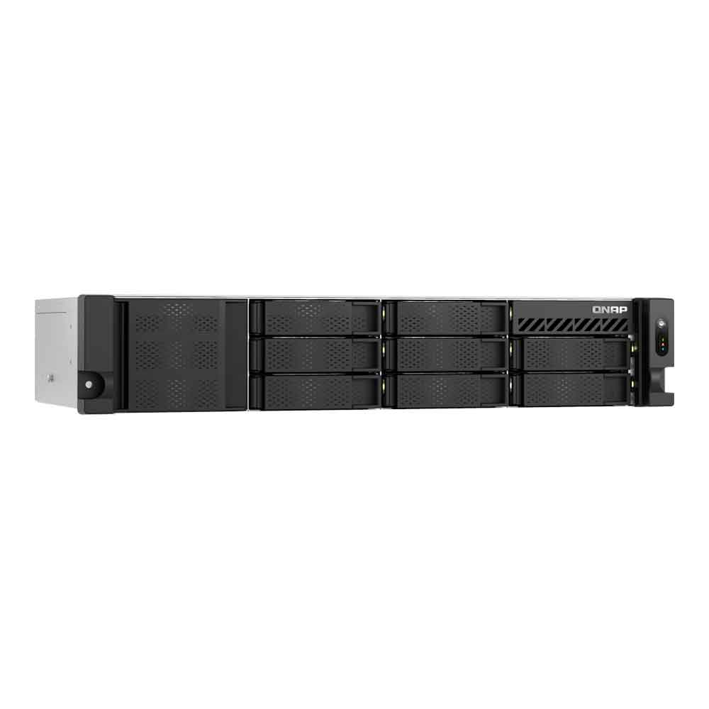 Imagem de STORAGE NAS QNAP 8 BAIAS INTEL ATOM C5125 8 CORE, 2.8GHZ, 8GB, 2X 2.5 GBE, RACK 2U - TS-855EU-8G-US