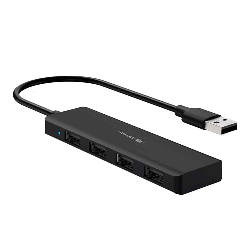 Imagem de HUB USB C3TECH 2.0 4 PORTAS PRETO HU-230BK
