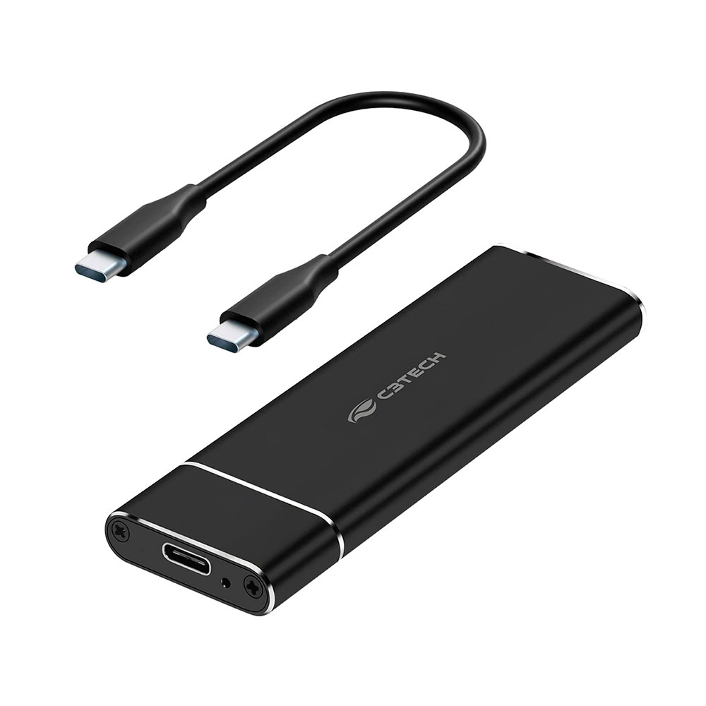 Imagem de GAVETA PARA SSD EXTERNO C3TECH M.2 NVME CH-M200BK PRETO