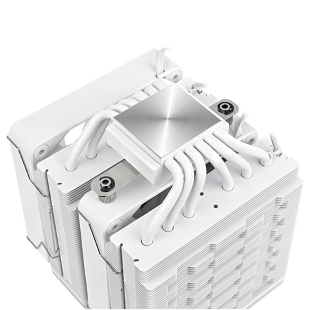 Imagem de COOLER PARA PROCESSADOR THERMALTAKE ASTRIA 600 ARGB LIGHTNING WHITE 6 HEATPIPES 2 FAN 120MM